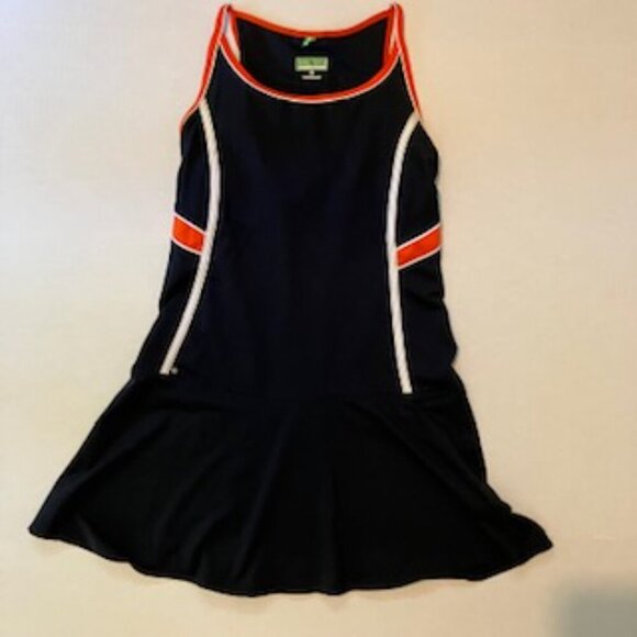 Tail Tech Performance Tennis dress blue with orange and white detail size XS - Picture 1 of 4